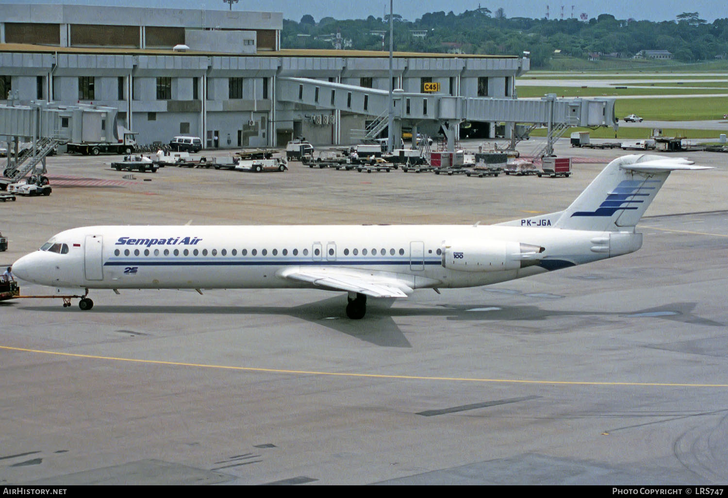 Aircraft Photo of PK-JGA | Fokker 100 (F28-0100) | Sempati Air | AirHistory.net #239583