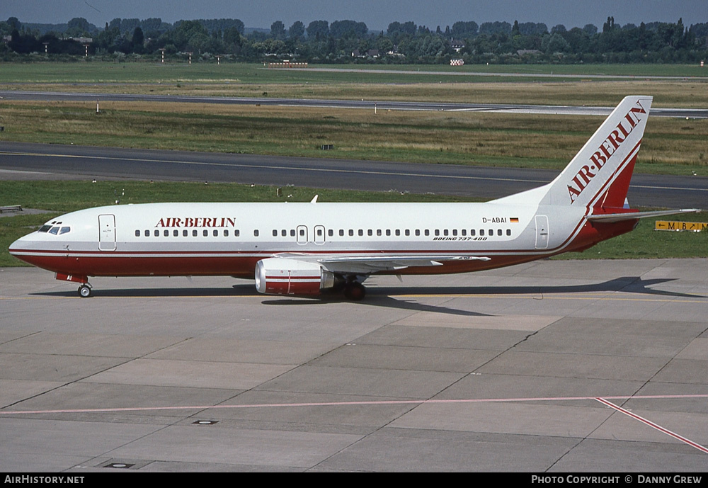 Aircraft Photo of D-ABAI | Boeing 737-46J | Air Berlin | AirHistory.net #239592