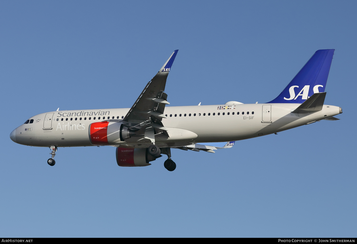 Aircraft Photo of EI-SIF | Airbus A320-251N | Scandinavian Airlines - SAS | AirHistory.net #239596