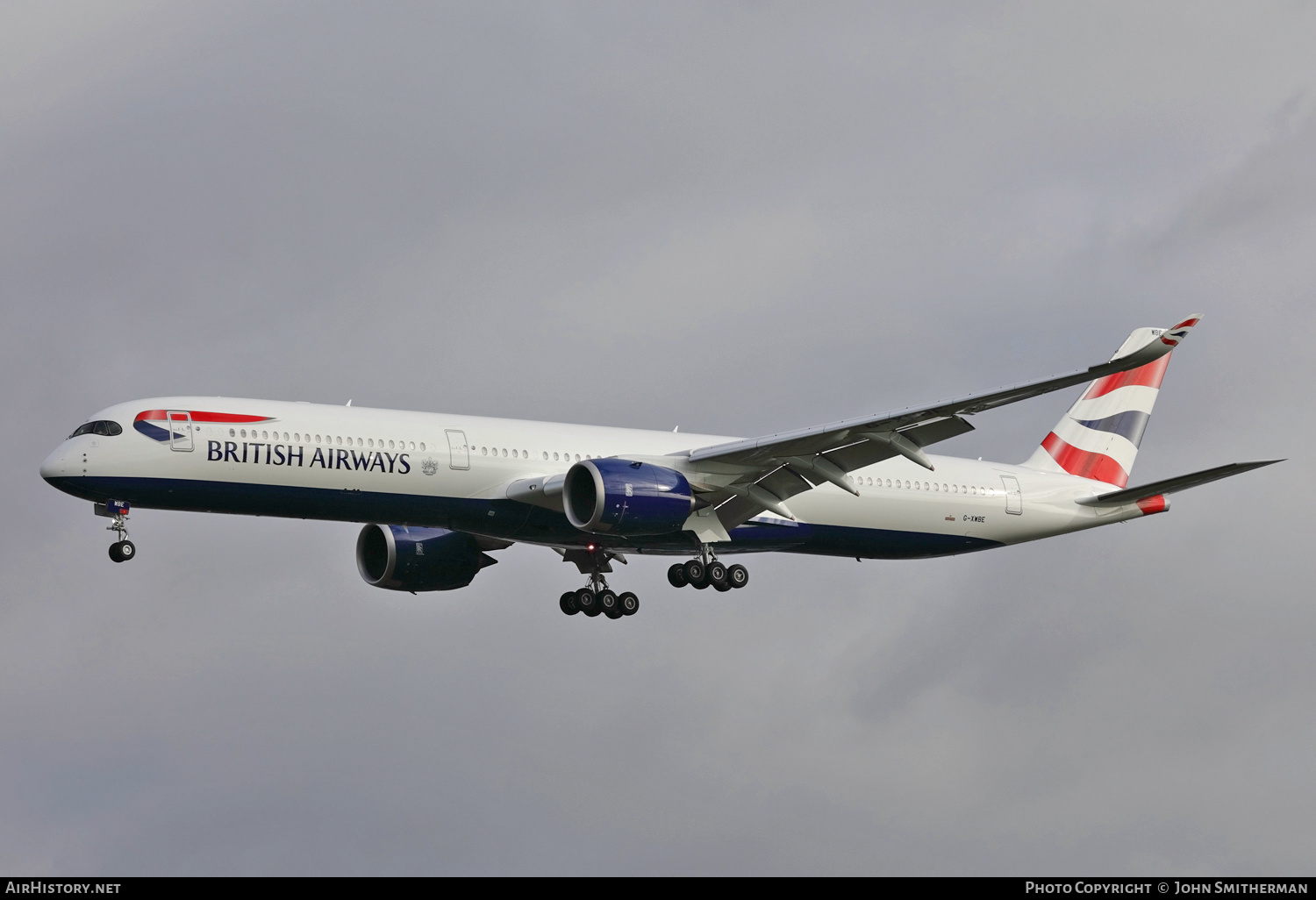 Aircraft Photo of G-XWBE | Airbus A350-1041 | British Airways | AirHistory.net #239597