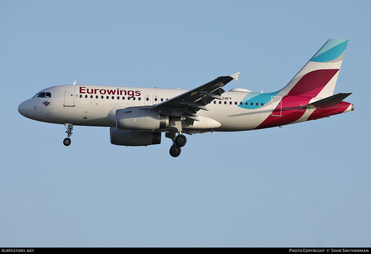 Aircraft Photo of D-AGWY | Airbus A319-132 | Eurowings | AirHistory.net #239605