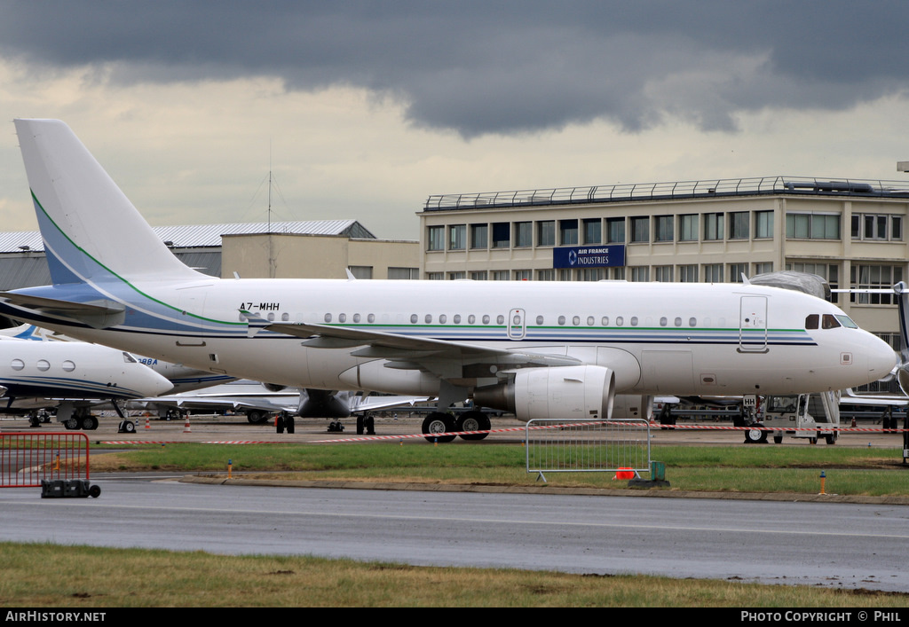 Aircraft Photo of A7-MHH | Airbus ACJ319 (A319-115/CJ) | AirHistory.net #239642