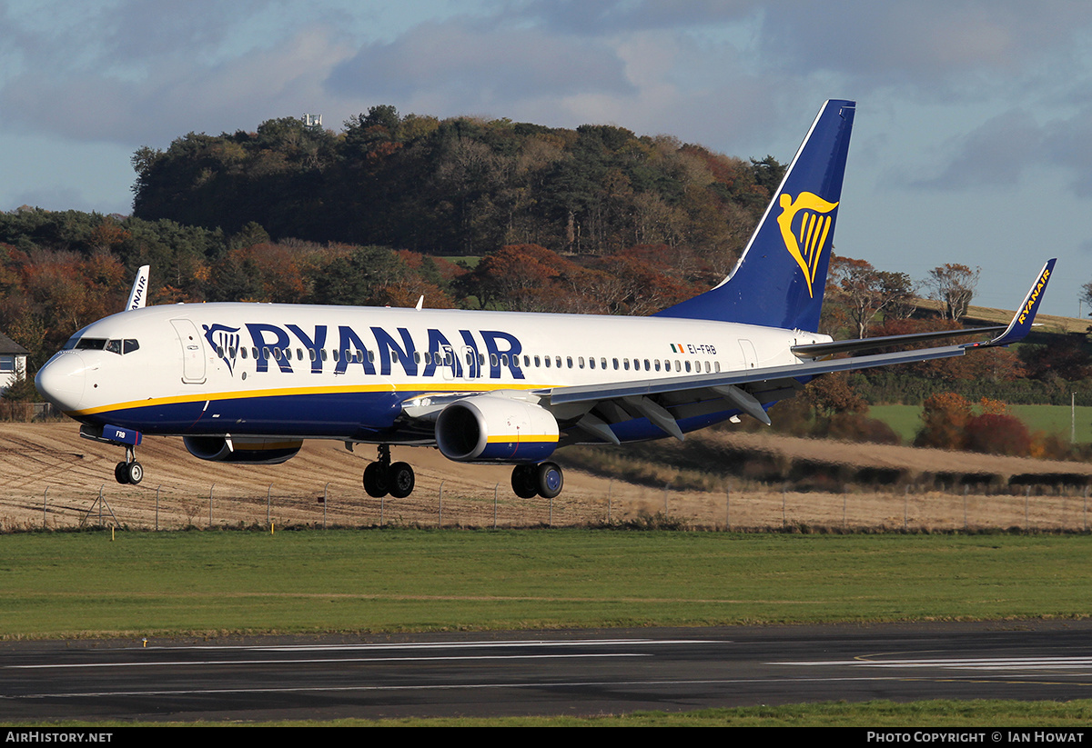 Aircraft Photo of EI-FRB | Boeing 737-8AS | Ryanair | AirHistory.net #239653