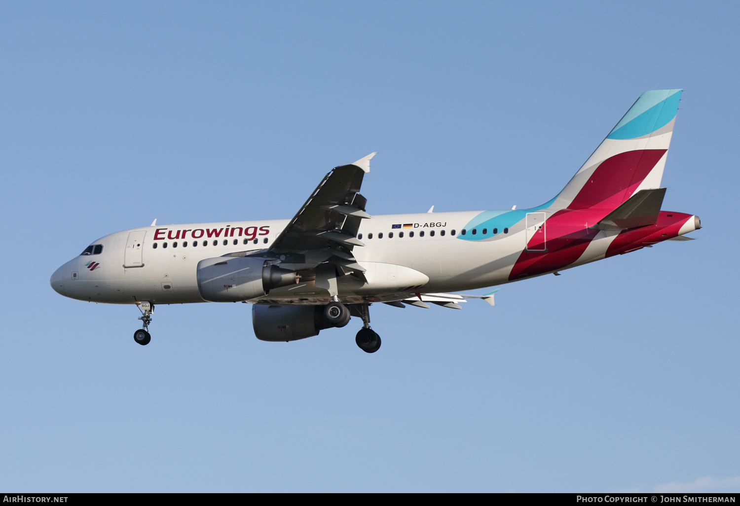 Aircraft Photo of D-ABGJ | Airbus A319-112 | Eurowings | AirHistory.net #239735