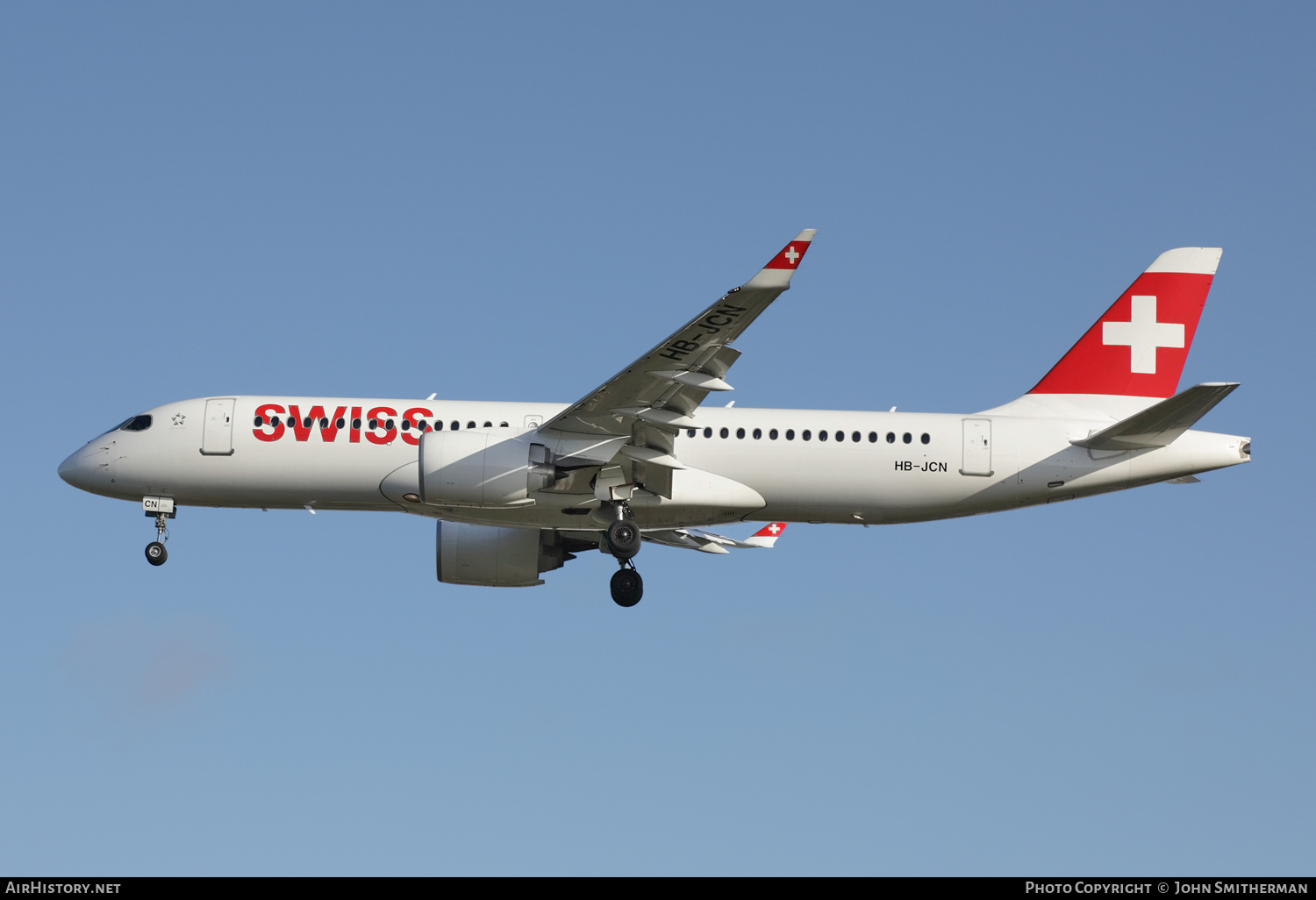 Aircraft Photo of HB-JCN | Airbus A220-371 (BD-500-1A11) | Swiss International Air Lines | AirHistory.net #239741