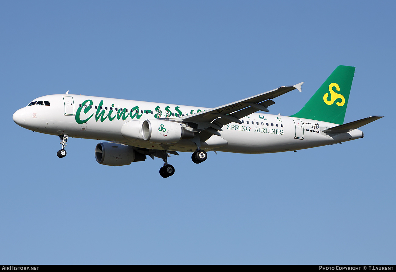 Aircraft Photo of F-WWBO | Airbus A320-214 | Spring Airlines | AirHistory.net #239751