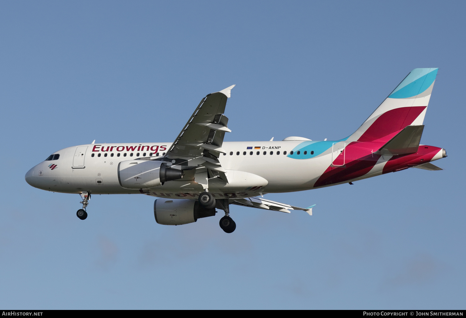 Aircraft Photo of D-AKNP | Airbus A319-112 | Eurowings | AirHistory.net #239756