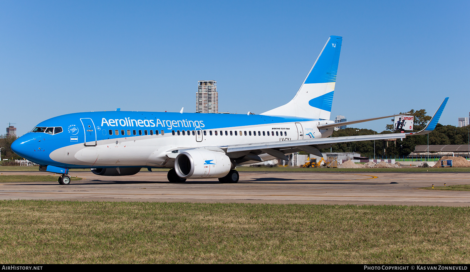 Aircraft Photo of LV-CYJ | Boeing 737-7Q8 | Aerolíneas Argentinas | AirHistory.net #239803