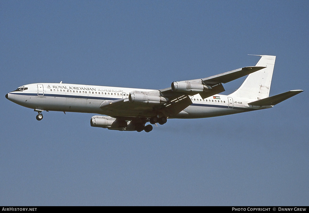 Aircraft Photo of JY-AJO | Boeing 707-3J6C | Royal Jordanian Airlines Cargo | AirHistory.net #239804