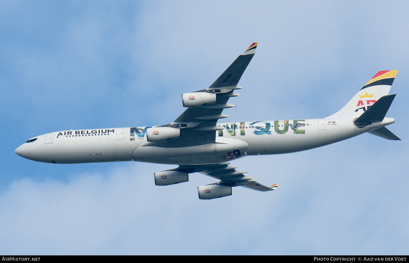 Aircraft Photo of OO-ABB | Airbus A340-313E | Air Belgium | AirHistory.net #239808