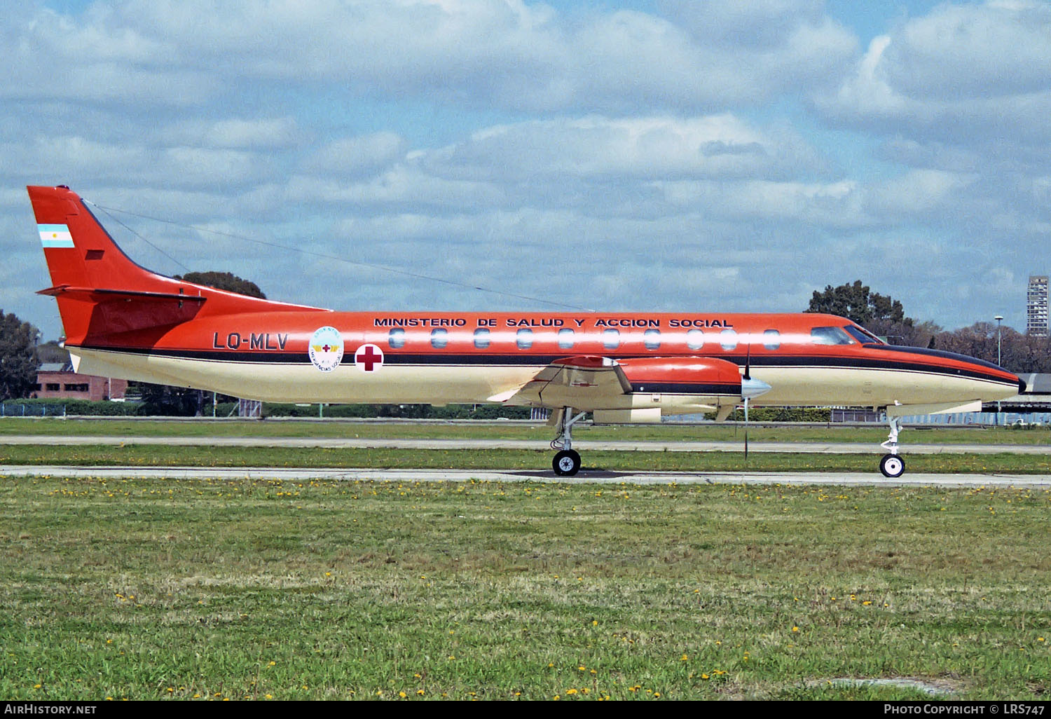 Aircraft Photo of LQ-MLV | Swearingen SA-226TC Metro II | Ministerio de Salud y Acción Social | AirHistory.net #239934