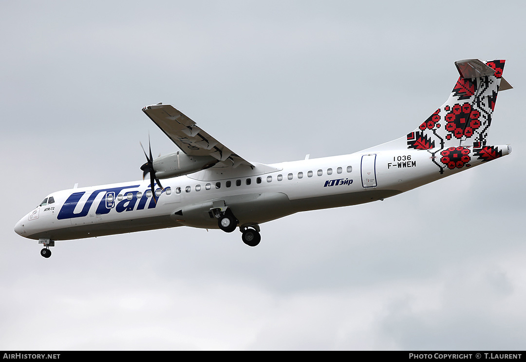 Aircraft Photo of F-WWEM | ATR ATR-72-500 (ATR-72-212A) | UTair | AirHistory.net #239947