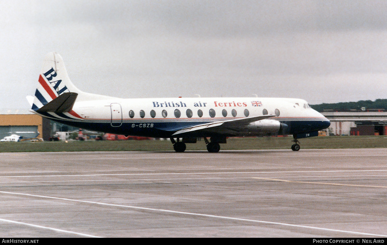 Aircraft Photo of G-CSZB | Vickers 807 Viscount | British Air Ferries - BAF | AirHistory.net #239958