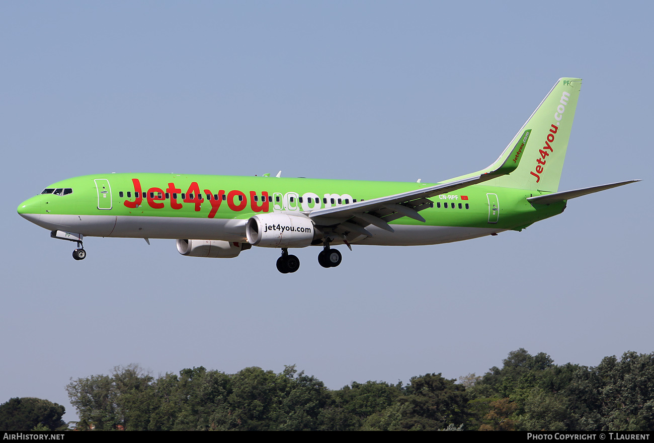 Aircraft Photo of CN-RPF | Boeing 737-8K5 | Jet4you | AirHistory.net #239982