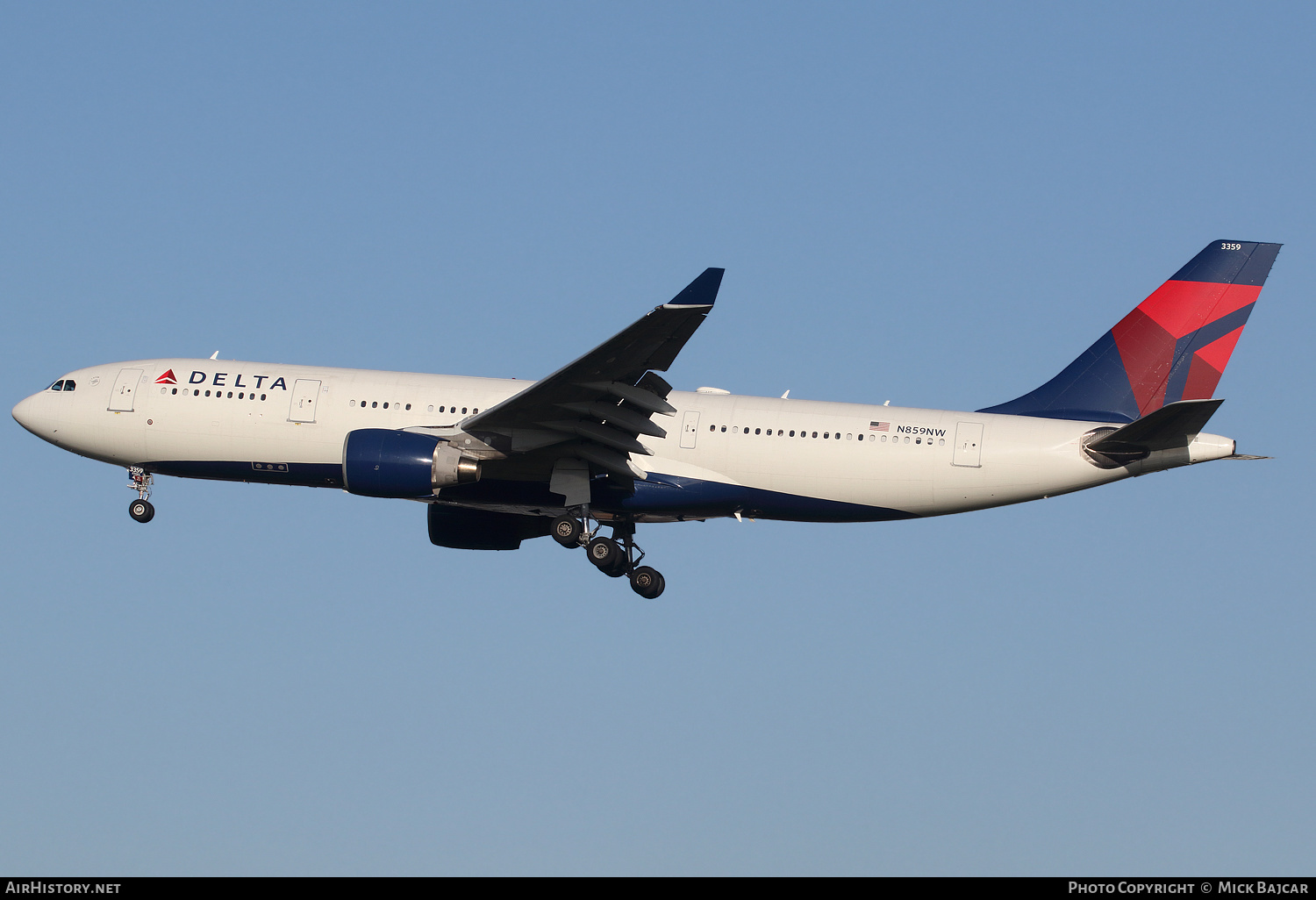 Aircraft Photo of N859NW | Airbus A330-223 | Delta Air Lines | AirHistory.net #240115