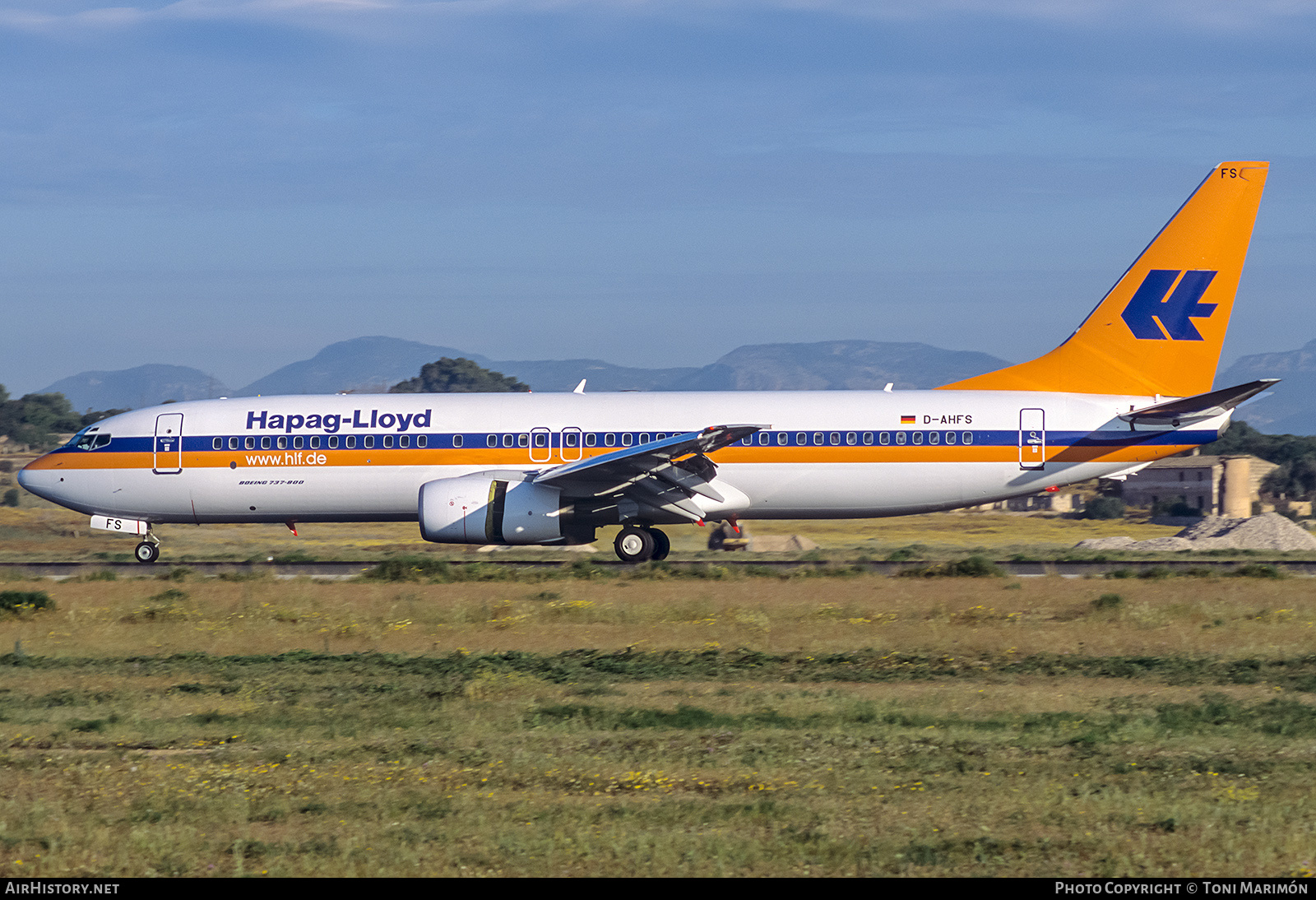 Aircraft Photo of D-AHFS | Boeing 737-8K5 | Hapag-Lloyd | AirHistory.net #240118