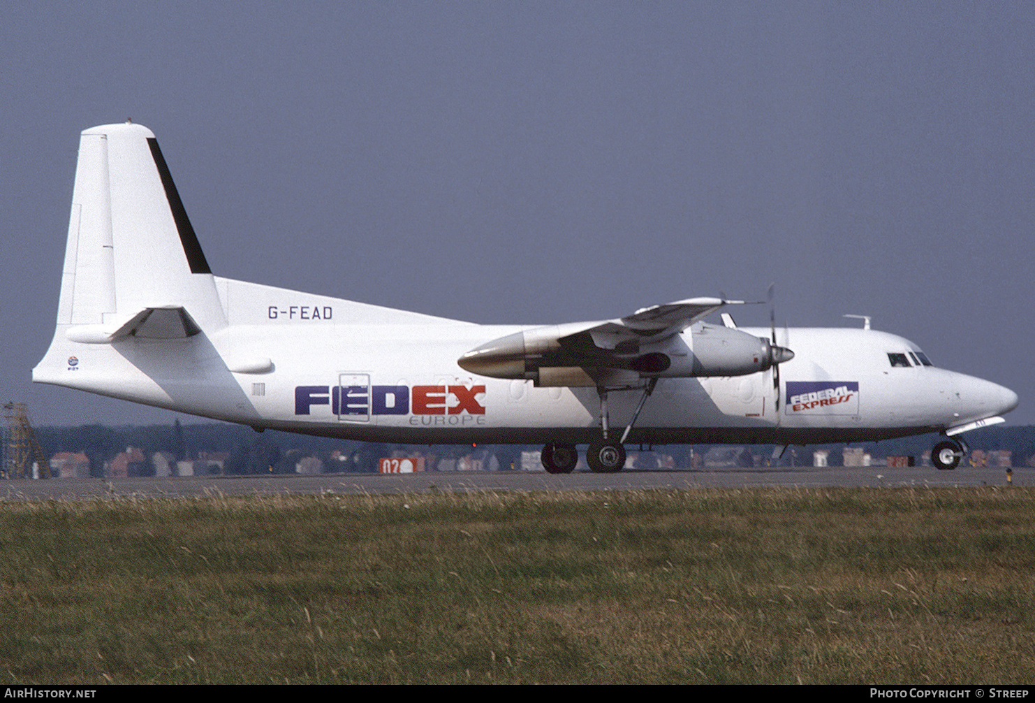 Aircraft Photo of G-FEAD | Fokker F27-600 Friendship | Fedex - Federal Express Europe | AirHistory.net #240143