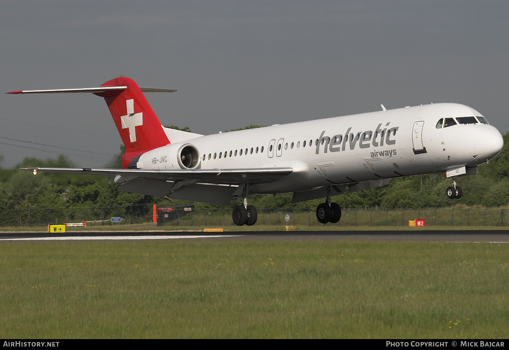 Aircraft Photo of HB-JVC | Fokker 100 (F28-0100) | Helvetic Airways | AirHistory.net #240203