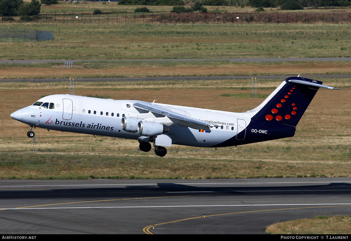 Aircraft Photo of OO-DWC | British Aerospace Avro 146-RJ100 | Brussels Airlines | AirHistory.net #240235