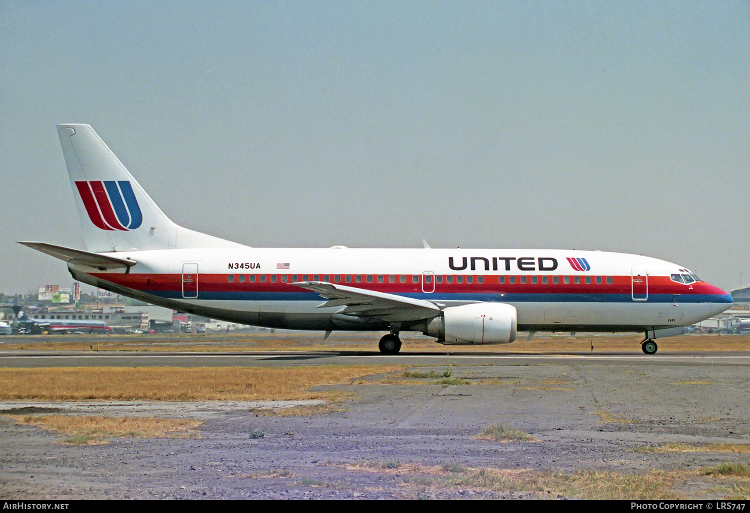 Aircraft Photo of N345UA | Boeing 737-322 | United Airlines | AirHistory.net #240251