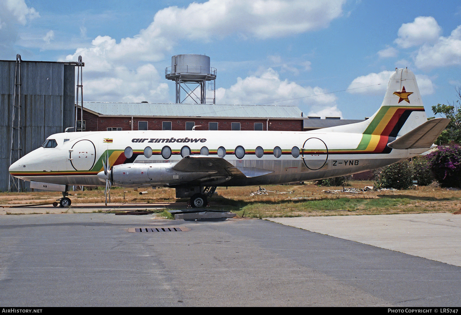 Aircraft Photo of Z-YNB | Vickers 748D Viscount | Air Zimbabwe | AirHistory.net #240289