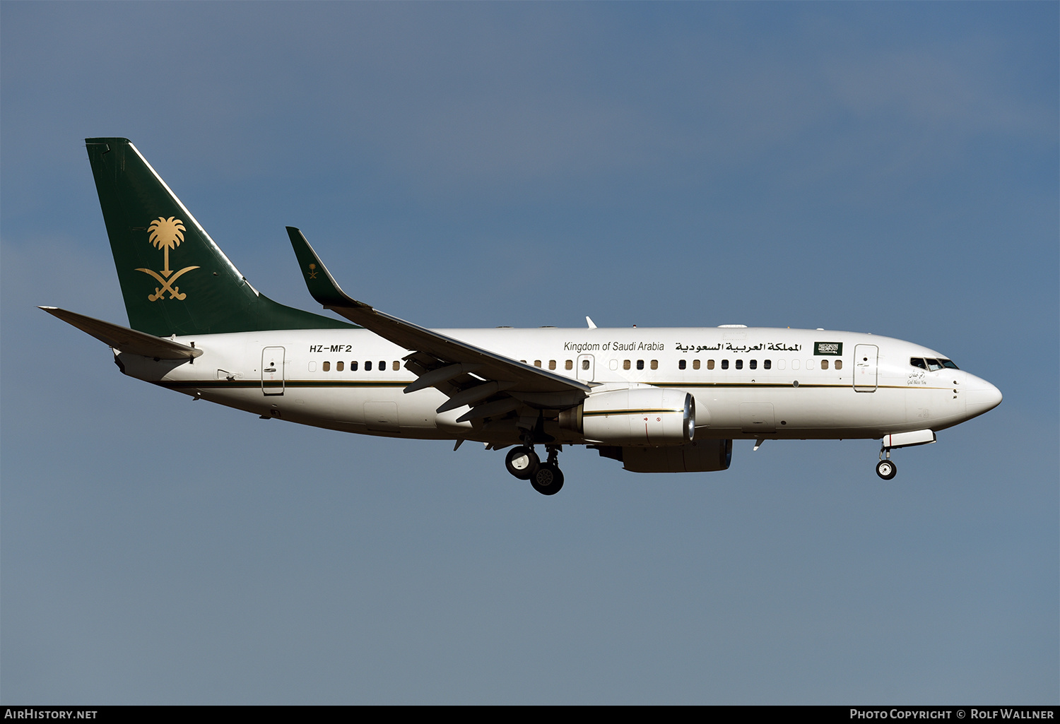 Aircraft Photo of HZ-MF2 | Boeing 737-7FG BBJ | Kingdom of Saudi Arabia | AirHistory.net #240298