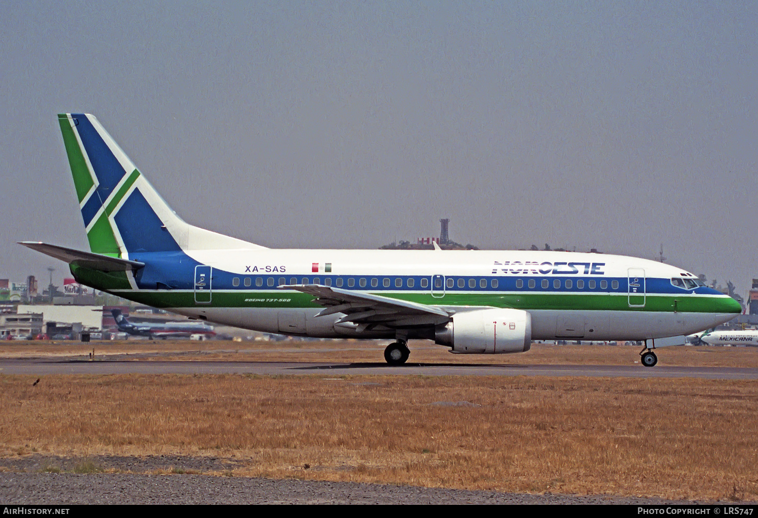 Aircraft Photo of XA-SAS | Boeing 737-5Y0 | Aviación del Noroeste | AirHistory.net #240301