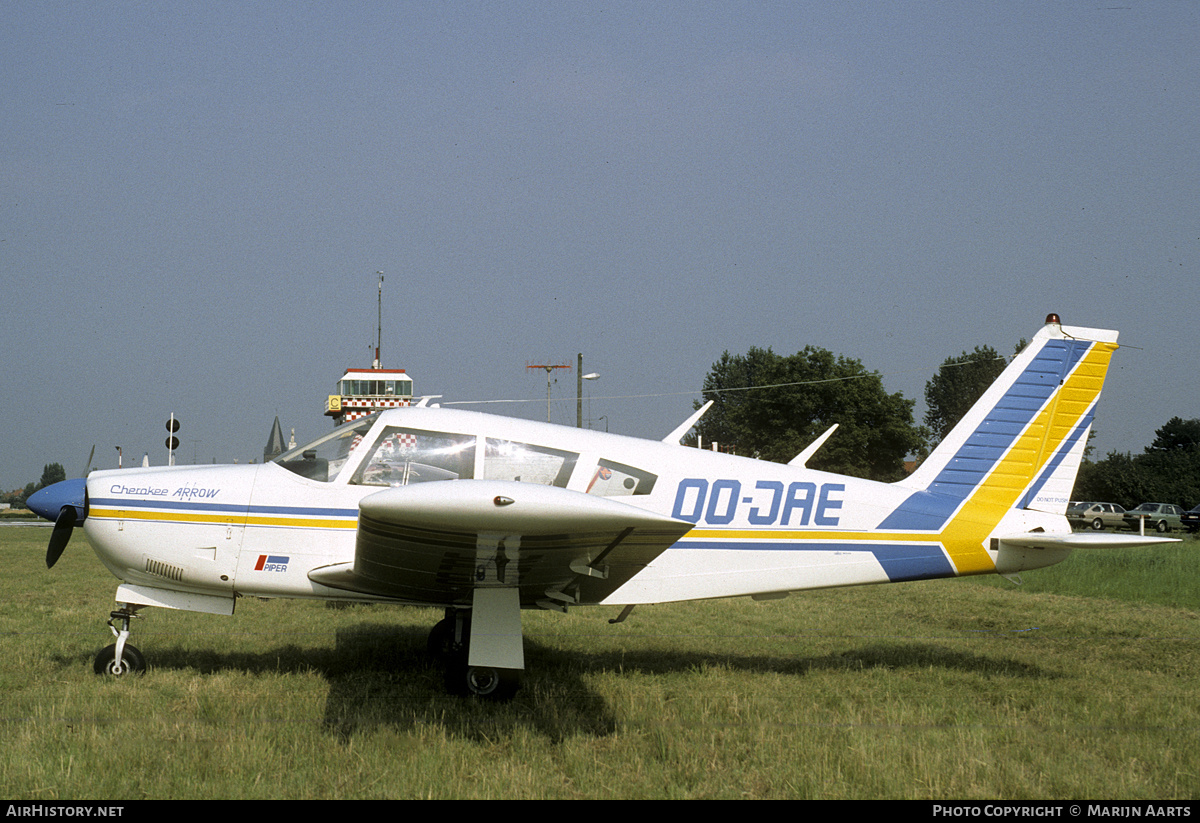 Aircraft Photo of OO-JAE | Piper PA-28R-200 Cherokee Arrow | AirHistory.net #240351