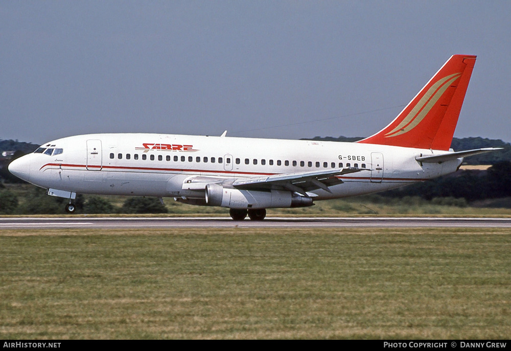 Aircraft Photo of G-SBEB | Boeing 737-204/Adv | Sabre Airways | AirHistory.net #240373