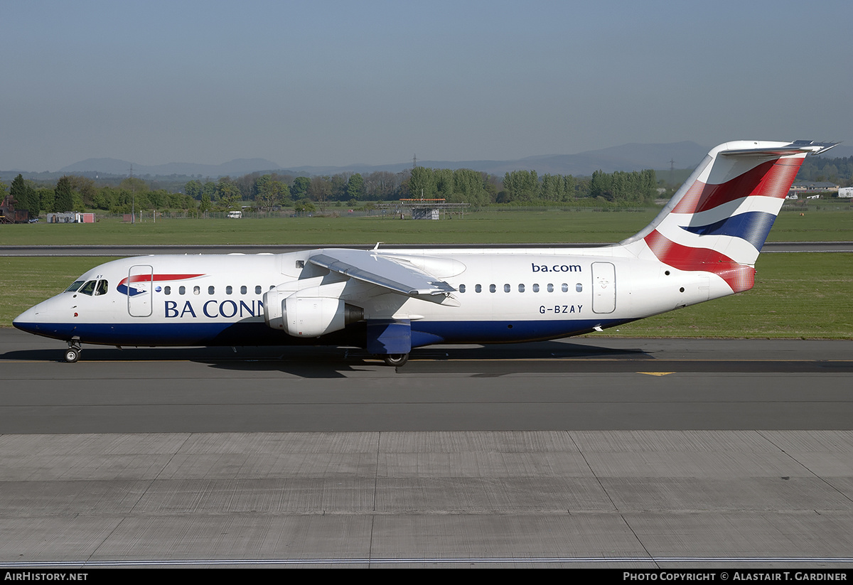 Aircraft Photo of G-BZAY | BAE Systems Avro 146-RJ100 | BA Connect | AirHistory.net #240397