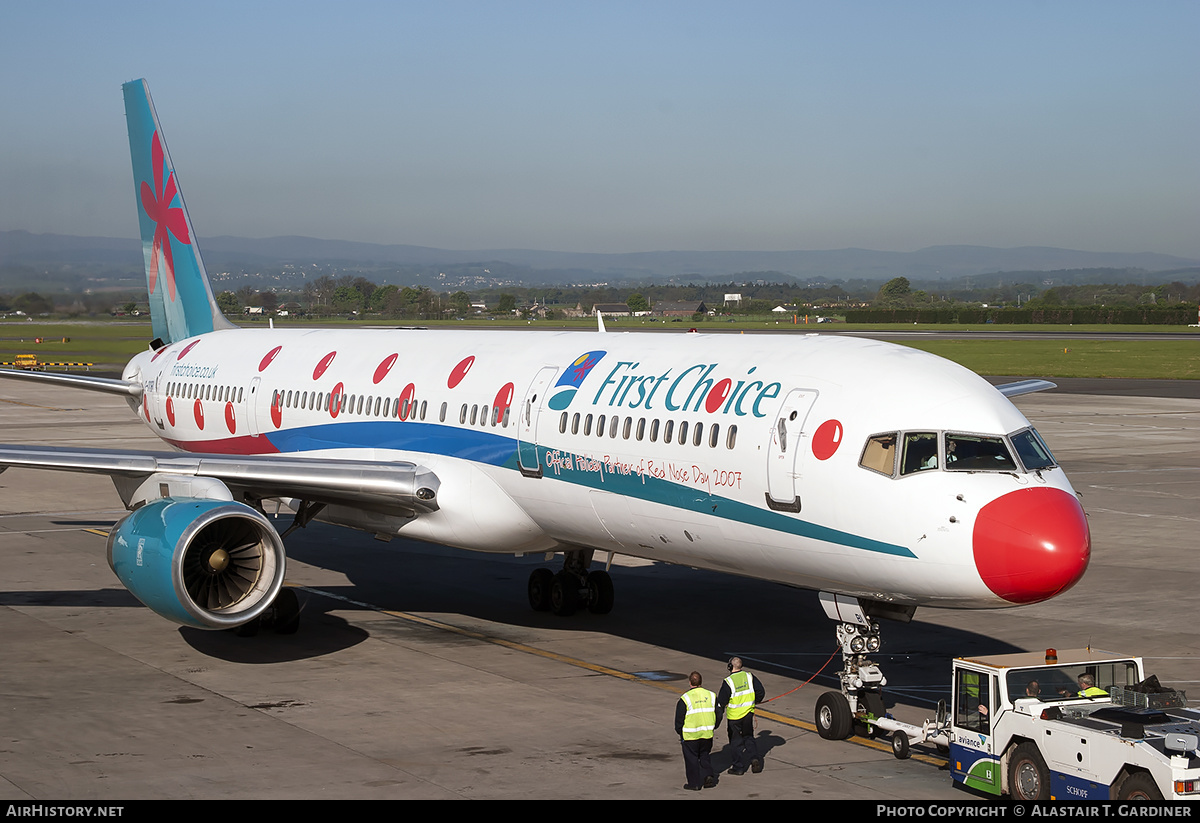 Aircraft Photo of G-OOBI | Boeing 757-2B7 | First Choice Airways | AirHistory.net #240398