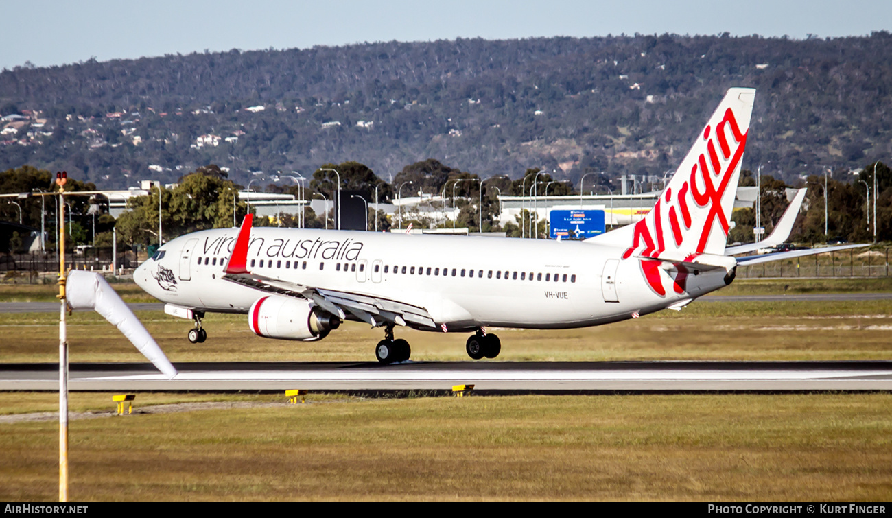 Aircraft Photo of VH-VUE | Boeing 737-8FE | Virgin Australia Airlines | AirHistory.net #240449