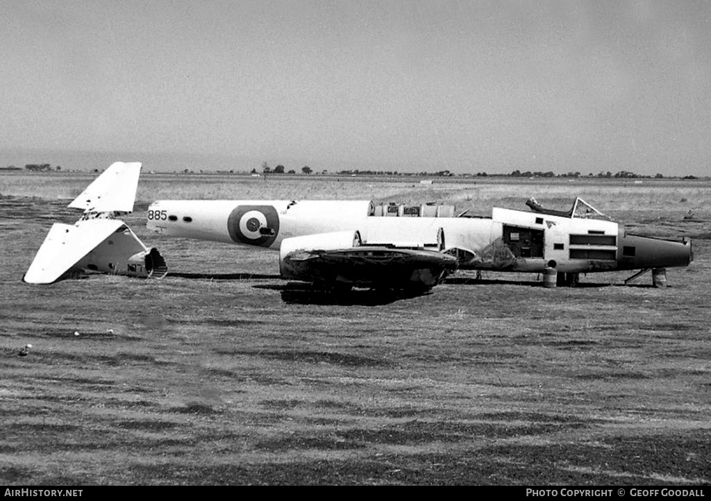 Aircraft Photo of A77-885 | Gloster Meteor U21A | Australia - Air Force | AirHistory.net #240462