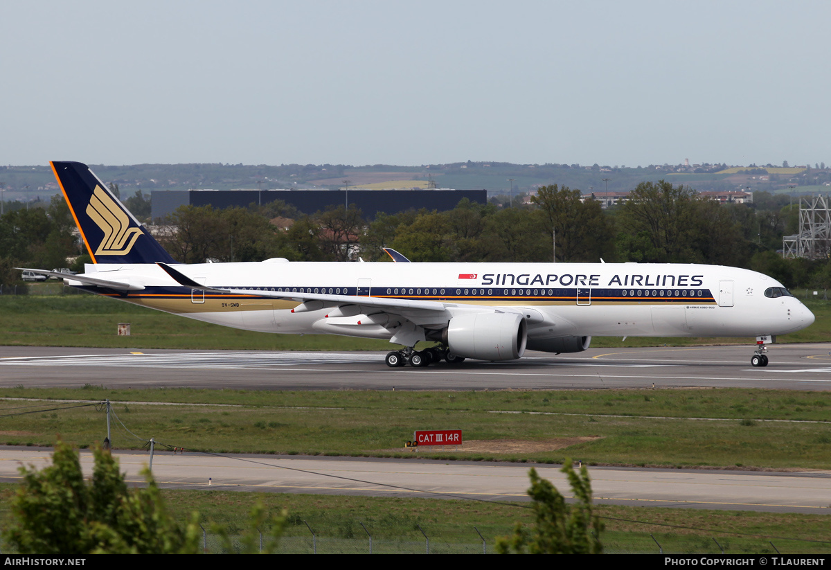 Aircraft Photo of 9V-SMB | Airbus A350-941 | Singapore Airlines | AirHistory.net #240471
