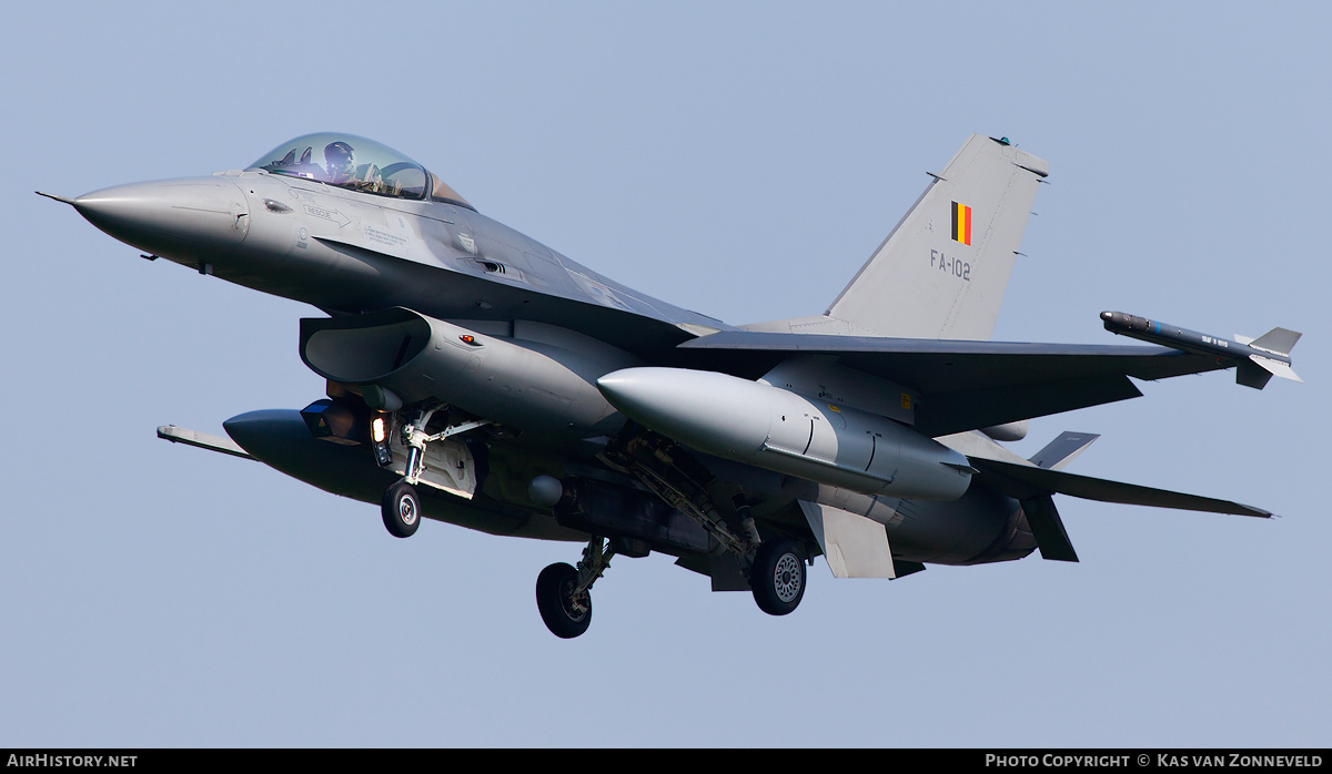 Aircraft Photo of FA-102 | General Dynamics F-16AM Fighting Falcon | Belgium - Air Force | AirHistory.net #240473