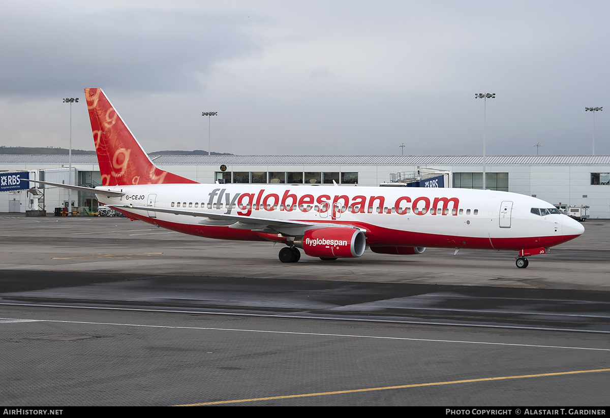 Aircraft Photo of G-CEJO | Boeing 737-8BK | Flyglobespan | AirHistory.net #240514