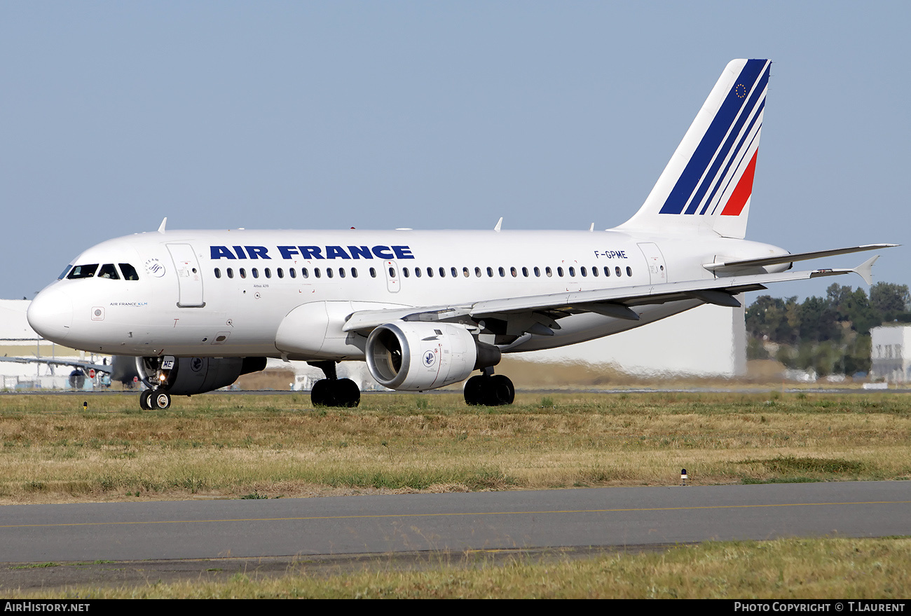 Aircraft Photo of F-GPME | Airbus A319-113 | Air France | AirHistory.net #240529