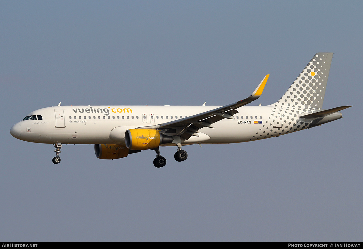 Aircraft Photo of EC-MAN | Airbus A320-214 | Vueling Airlines | AirHistory.net #240559
