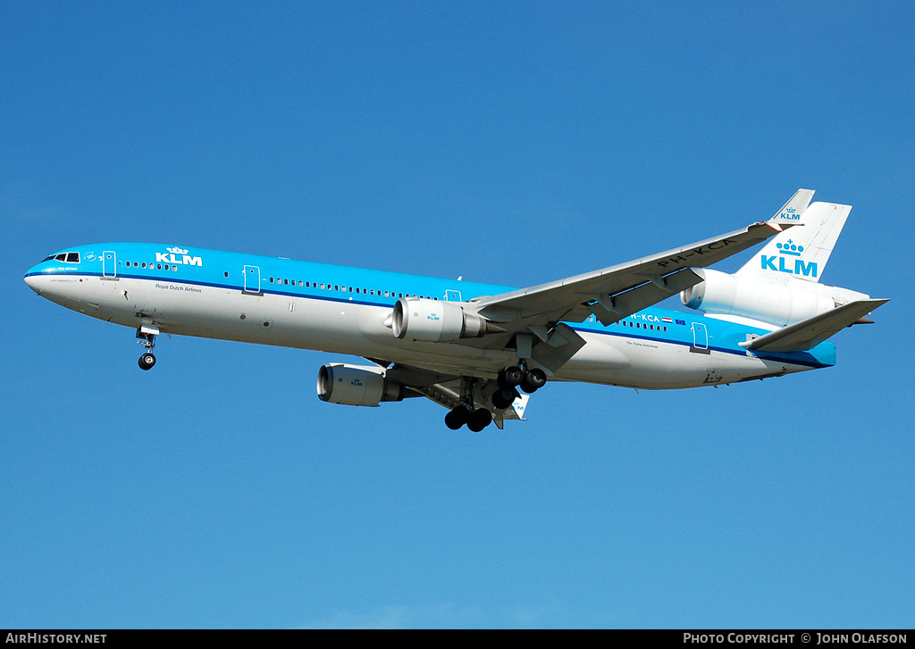 Aircraft Photo of PH-KCA | McDonnell Douglas MD-11 | KLM - Royal Dutch Airlines | AirHistory.net #240597