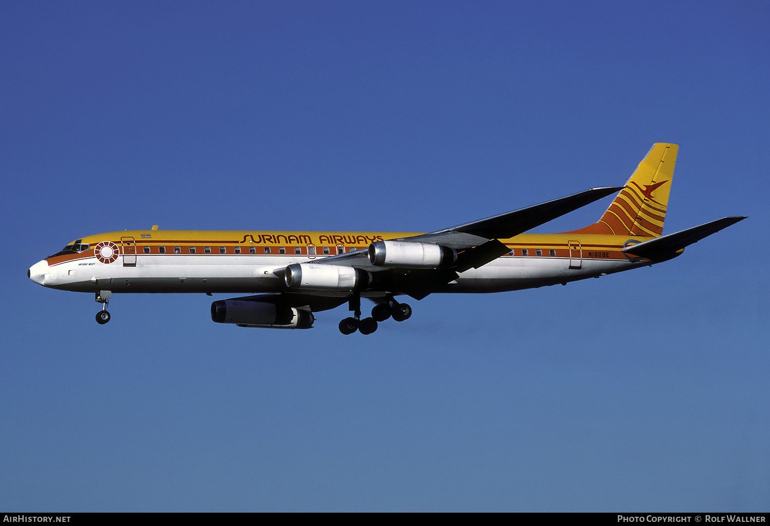 Aircraft Photo of N1809E | McDonnell Douglas DC-8-62 | Surinam Airways | AirHistory.net #240623