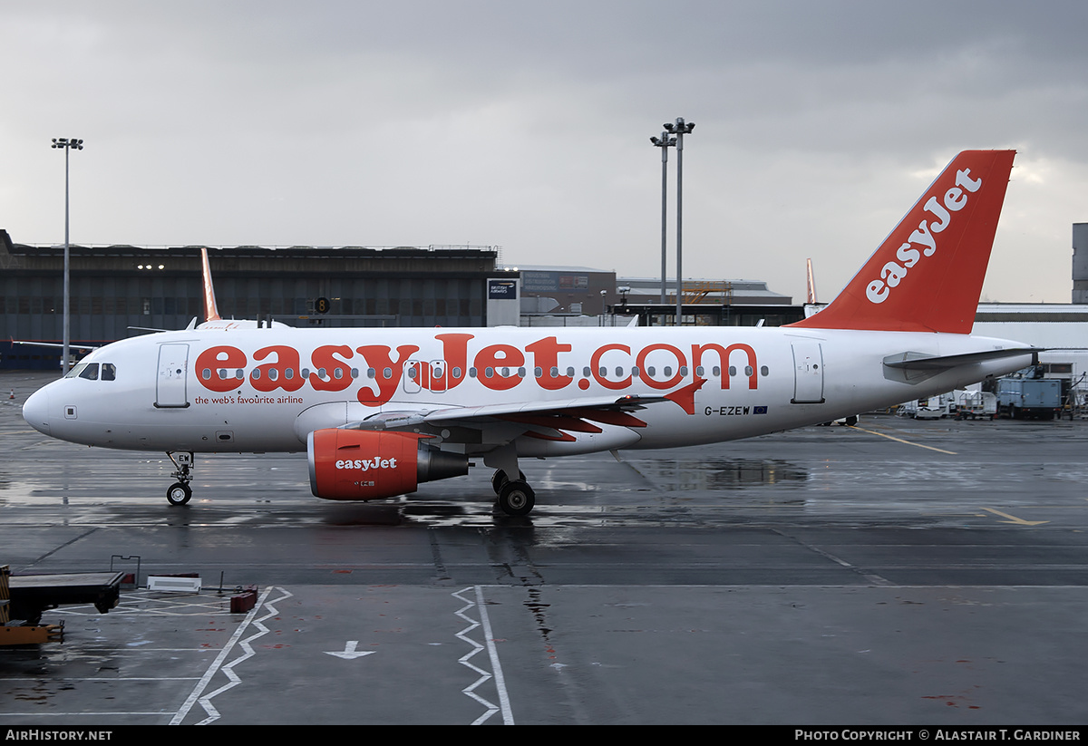 Aircraft Photo of G-EZEW | Airbus A319-111 | EasyJet | AirHistory.net #240670