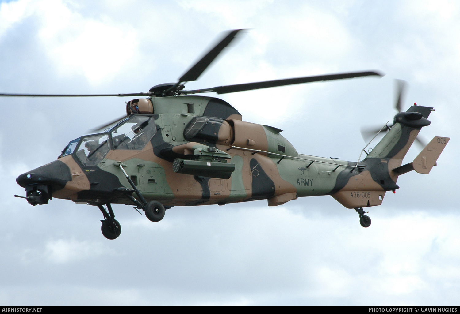 Aircraft Photo of A38-005 | Eurocopter EC-665 Tiger ARH | Australia - Army | AirHistory.net #240698