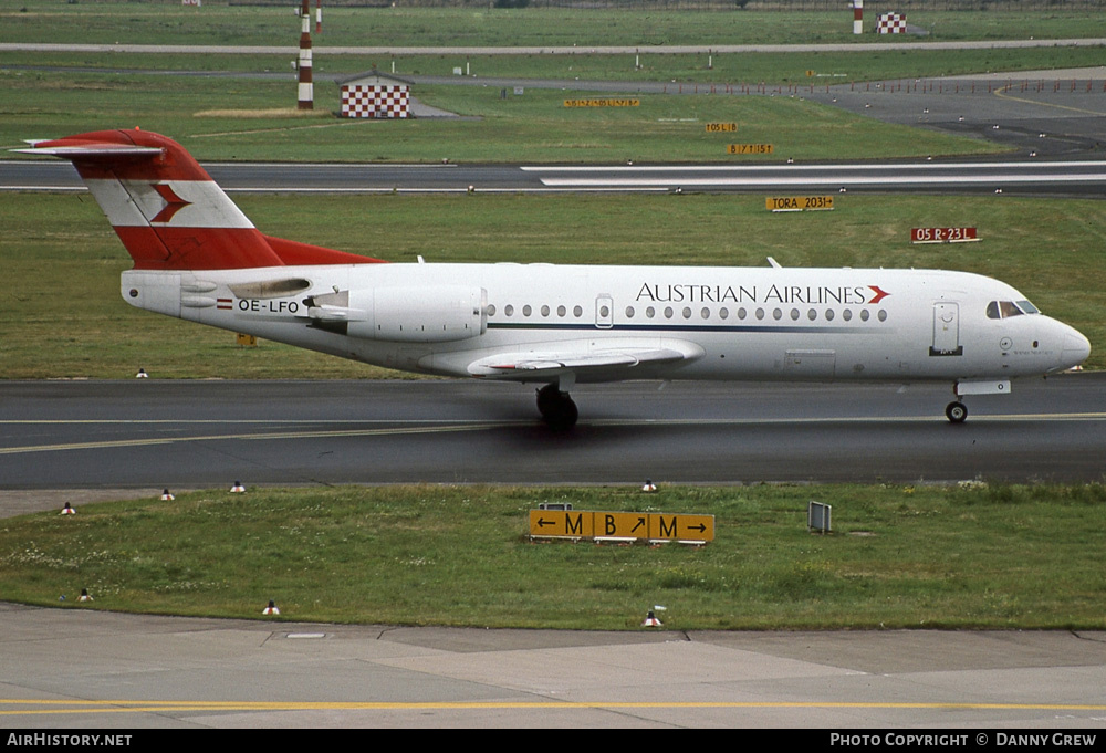 Aircraft Photo of OE-LFO | Fokker 70 (F28-0070) | Austrian Airlines | AirHistory.net #240780
