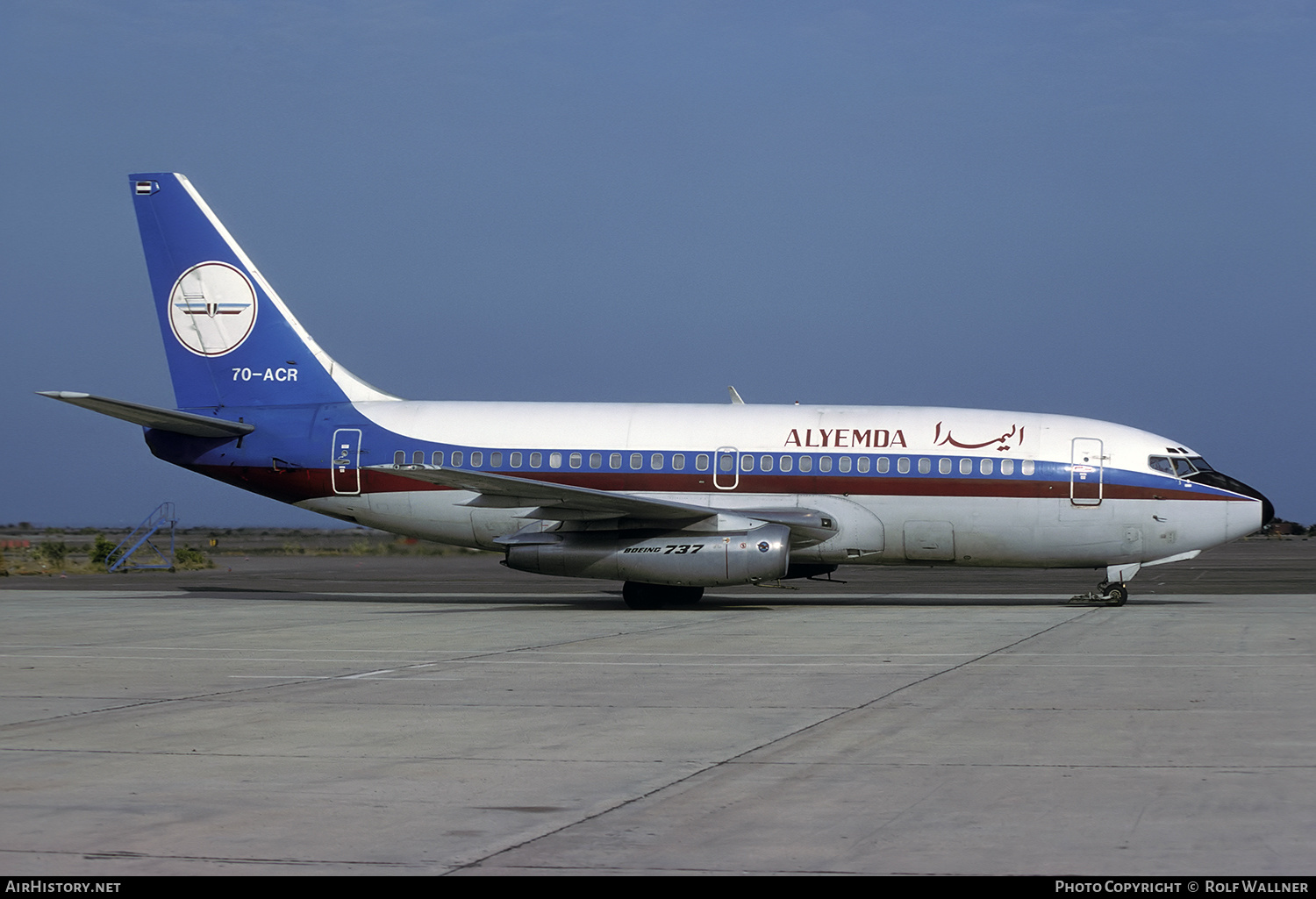 Aircraft Photo of 7O-ACR | Boeing 737-2R4C/Adv | Alyemda | AirHistory.net #240792