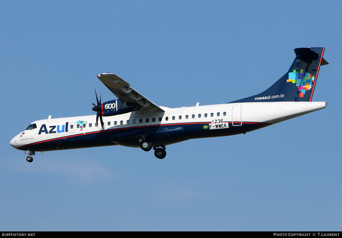 Aircraft Photo of F-WWEK | ATR ATR-72-600 (ATR-72-212A) | Azul Linhas Aéreas Brasileiras | AirHistory.net #240832