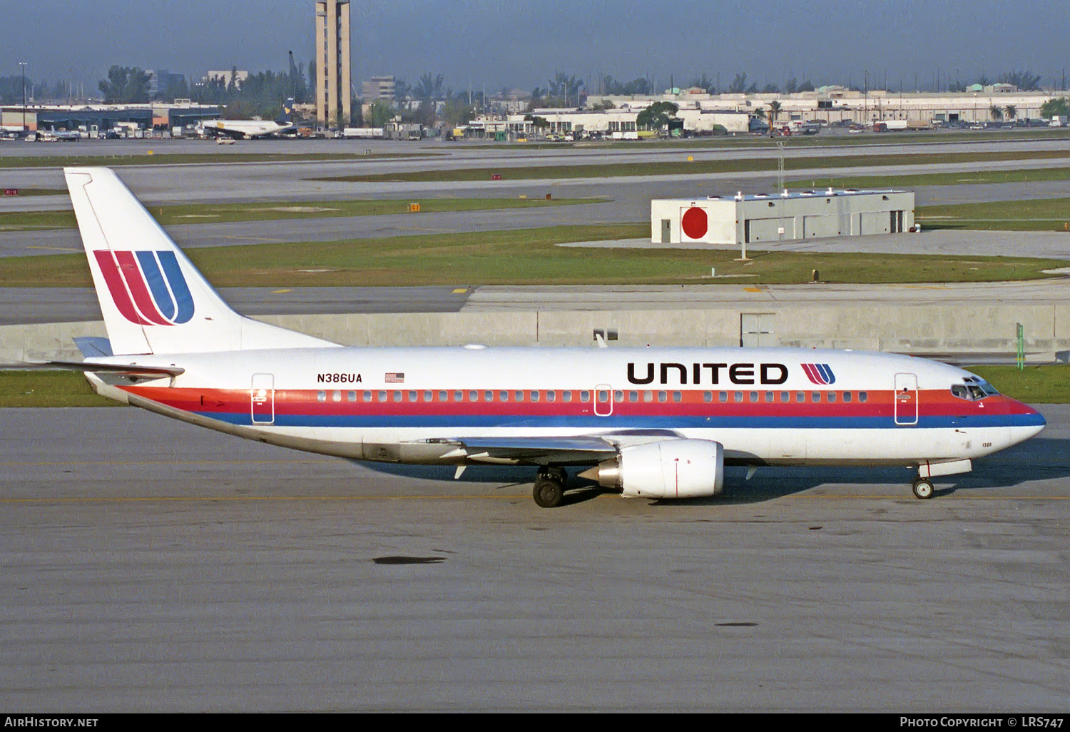 Aircraft Photo of N386UA | Boeing 737-322 | United Airlines | AirHistory.net #240864