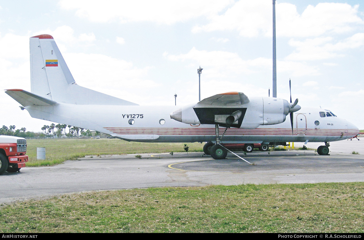 Aircraft Photo of YV1275 | Antonov An-26 | AirHistory.net #240877