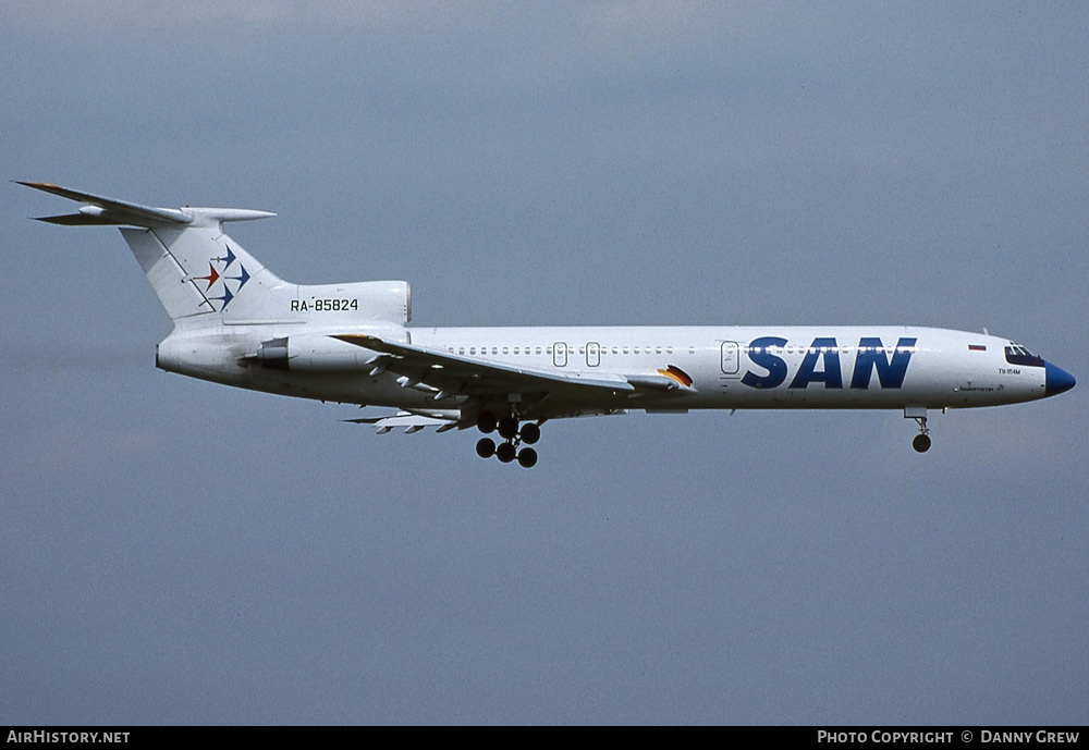 Aircraft Photo of RA-85824 | Tupolev Tu-154M | SAN Air Company | AirHistory.net #240904