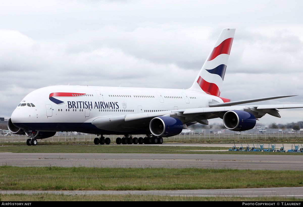 Aircraft Photo of G-XLEB | Airbus A380-841 | British Airways | AirHistory.net #240924