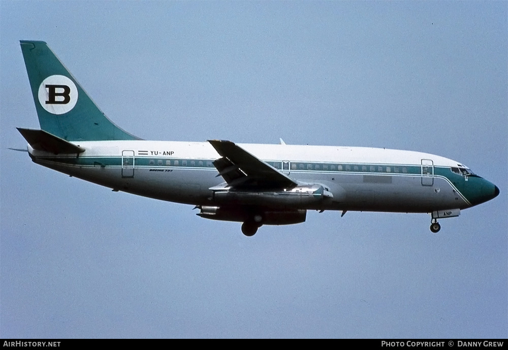 Aircraft Photo of YU-ANP | Boeing 737-2K3/Adv | Bouraq Indonesia Airlines | AirHistory.net #240930